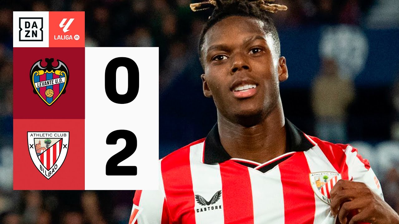 Levante UD vs Athletic Club (0-2) | Resumen y goles | Highlights LALIGA ...