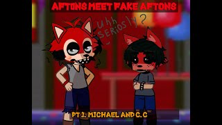 Aftons meet FAKE Afton family. (Past ) pt. 1/?