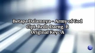 Vignette de la vidéo "Betapa Dalamnya - Army of God (Lyric and Chord)"