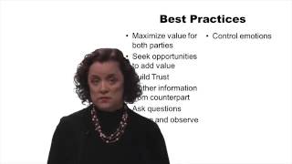 Coursera: The Art of Negotiation. Lecture 13. Best practice of Negotiation.