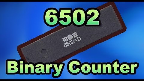 16-Bit Binary Counter from Commodore 64 CPU [Circuit + PCB Design in Video Description]