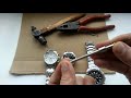 Как укоротить металлический браслет часов / как подогнать браслет под руку