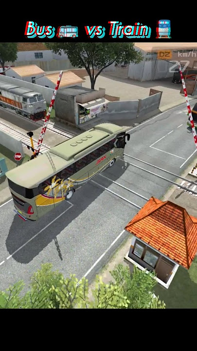Bus vs Train🚂 #shorts #youtubeshorts #bussid