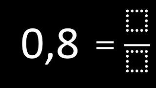 Converter 0,8 em fração . número decimal em fração, decimais em frações