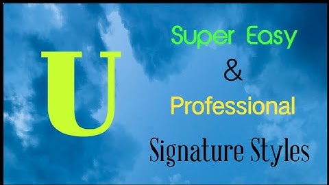U signature style| U signature style of my name| U signature