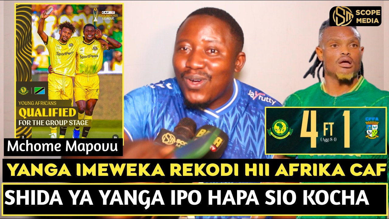 MCHOME MAPOVU APAGAWA YANGA KUFUZU MAKUNDI CAF/YAWEKA REKODI HII CAF/KOCHA WA YANGA/SHIDA HII HAPA