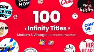 Apple Motion Template: Infinity Titles for Final Cut Pro   Free Download