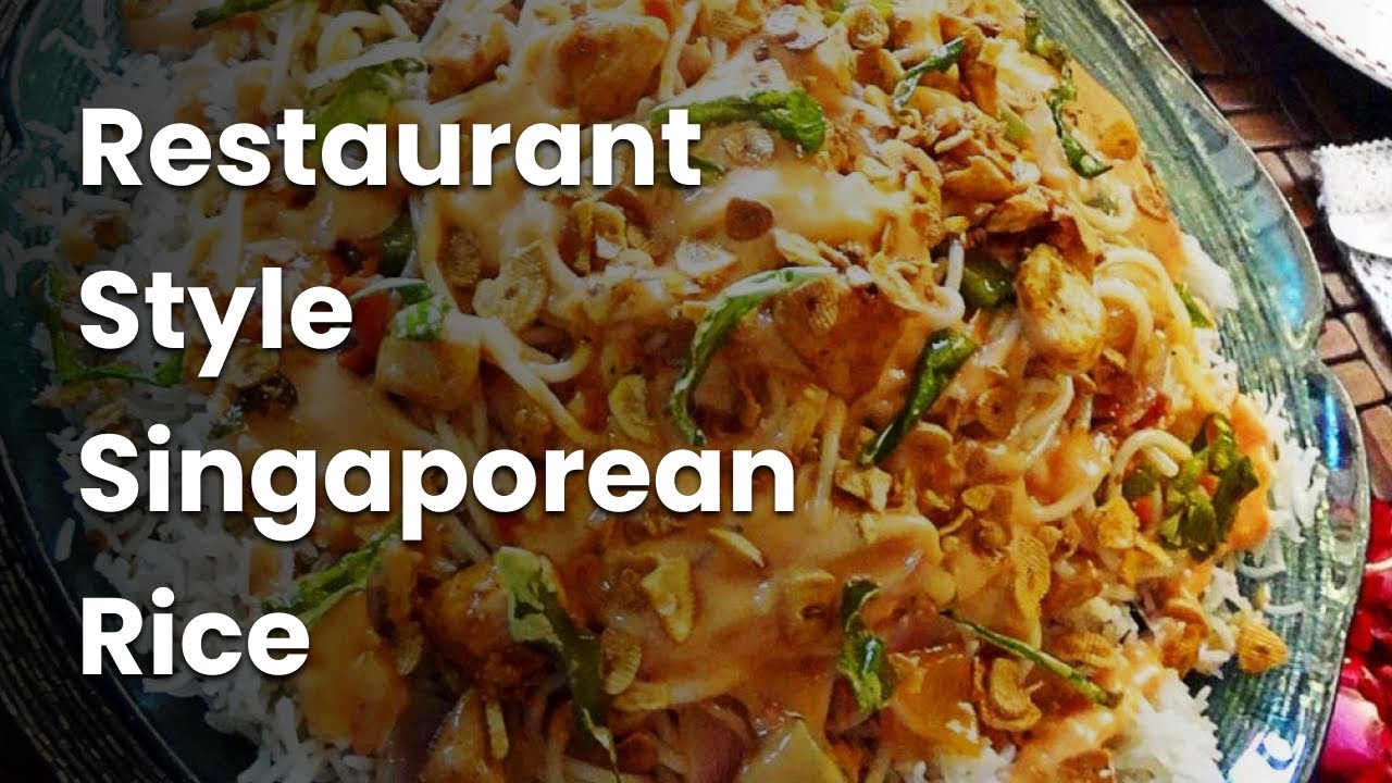 Restaurant Style Singaporean Rice Recipe | Cooking with Fatima Aziz ...