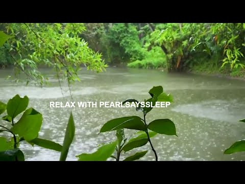 2 Hours Gentle Rain on Lake | Fall Asleep Fast to Nature's Calm Therapy