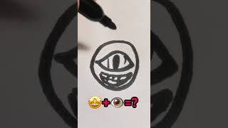 MIXED emoji, incredible! 🤩+👁️#Shorts