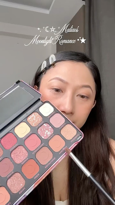 ✨Tried the Maliao Moonlight Romance Eyeshadow Palette✨