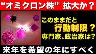 【オミクロン株 拡大か？】このままだと行動制限？ 来年2022年は希望の年になるか