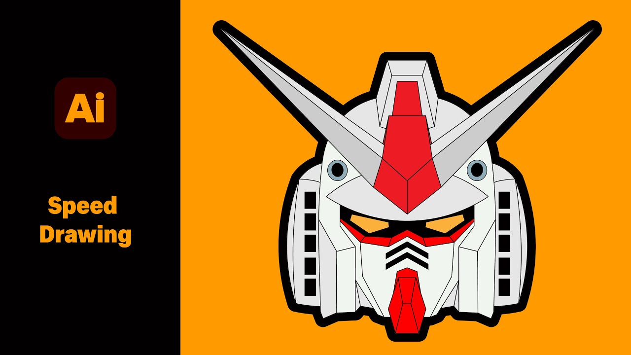 Drawing Gundam : Illustrator 2026 - YouTube