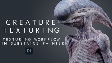 How to TEXTURE in SUBSTANCE PAINTER | Creature TEXTURING