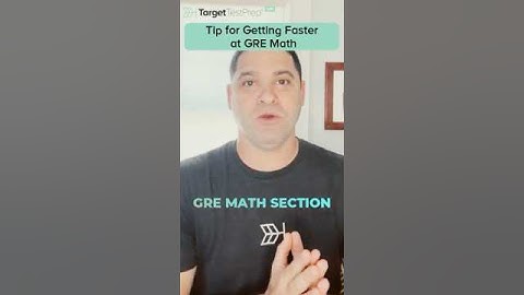 GRE Math Tip: Getting Faster is the Key! 🚀 | #GRE | #Shorts