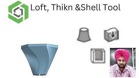 onshape loft,thikn&shell tutorial #cad #onshape#cadcam #3d