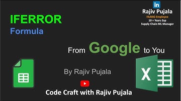 6. Master IFERROR & Error Handling in Excel & Google Sheets | Simplified by a Googler