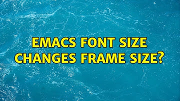 Emacs font size changes frame size? (2 Solutions!!)