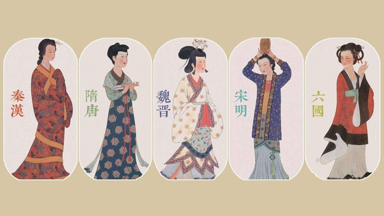 中国古代各朝女子服饰的演变过程,你喜欢哪个朝代的呢?(从春秋战国到民国时代) - YouTube