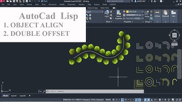 إضافتين ليسب عالأوتوكاد/ أمر الobject align & Double offset in AutoCad
