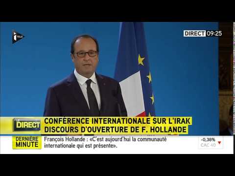 Conférence sur l'Irak : Hollande veut "casser les filières djihadistes"