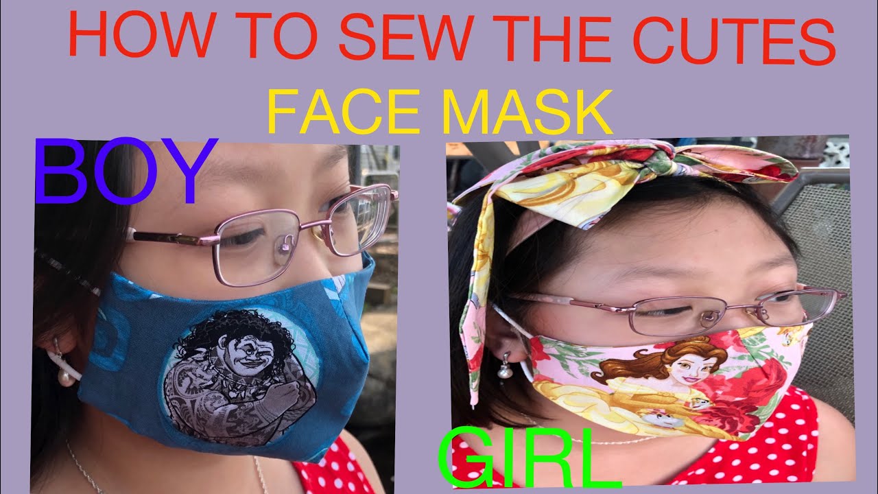 How To Make The Best Cutest Face Mask At Home How To sew Face Mask