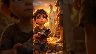गरीब लड़का और उसका आखिरी जूता 😳👟 || 3D Animation Story || #shorts #trending #viral #animation #ai