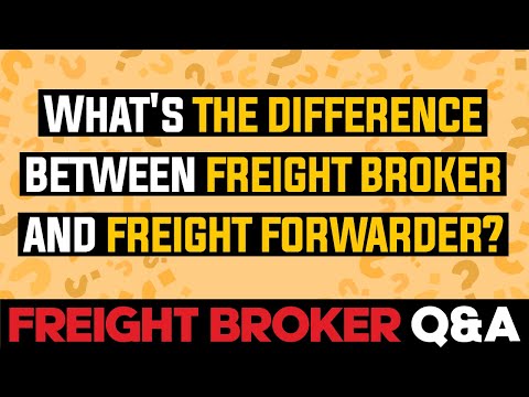 Video: Perbedaan Antara Freight Forwarder Dan Broker