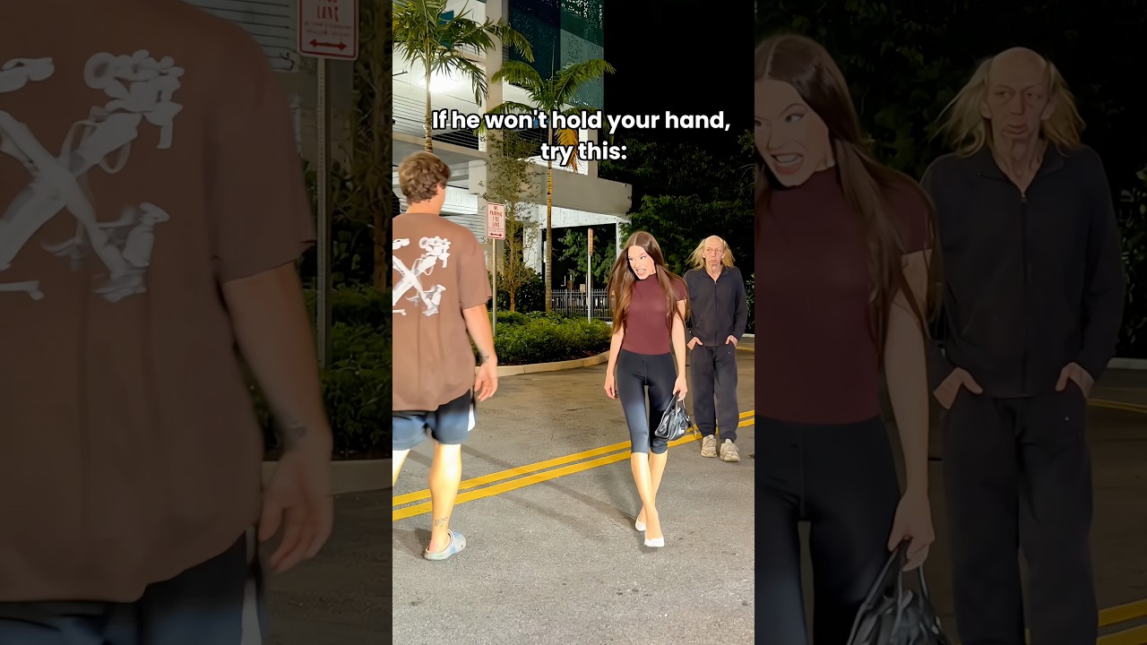 If your husband refuses to hold your hand, here's what to do!🤣 #funny #humor #love