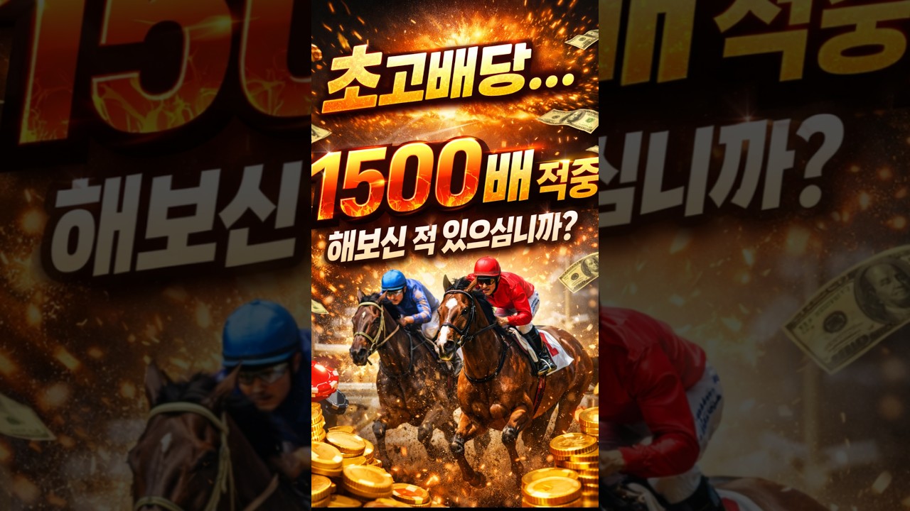 고배당…1500배 적중, 해보신 적 있으십니까?