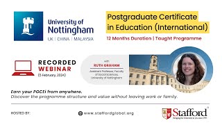 University of Nottingham PGCE International - Webinar (5 February, 2024)
