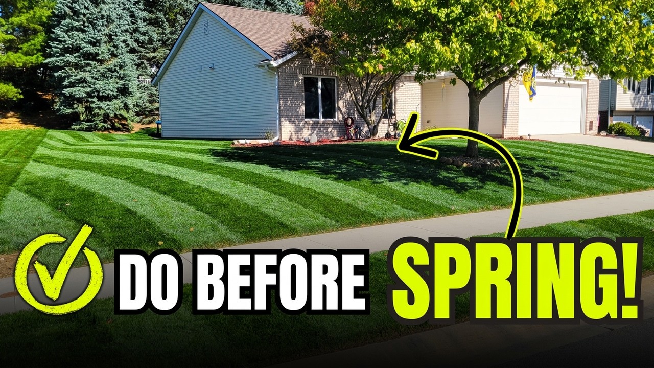 Prep Your Lawn For Spring: Do These Things NOW! #diylawncare - YouTube