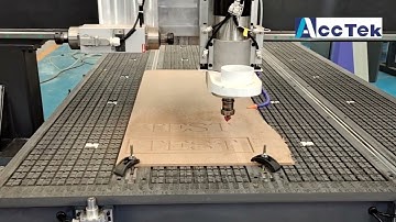 Machine test for Ben , AccTek ATC cnc router AKM1530C , ATC part test video