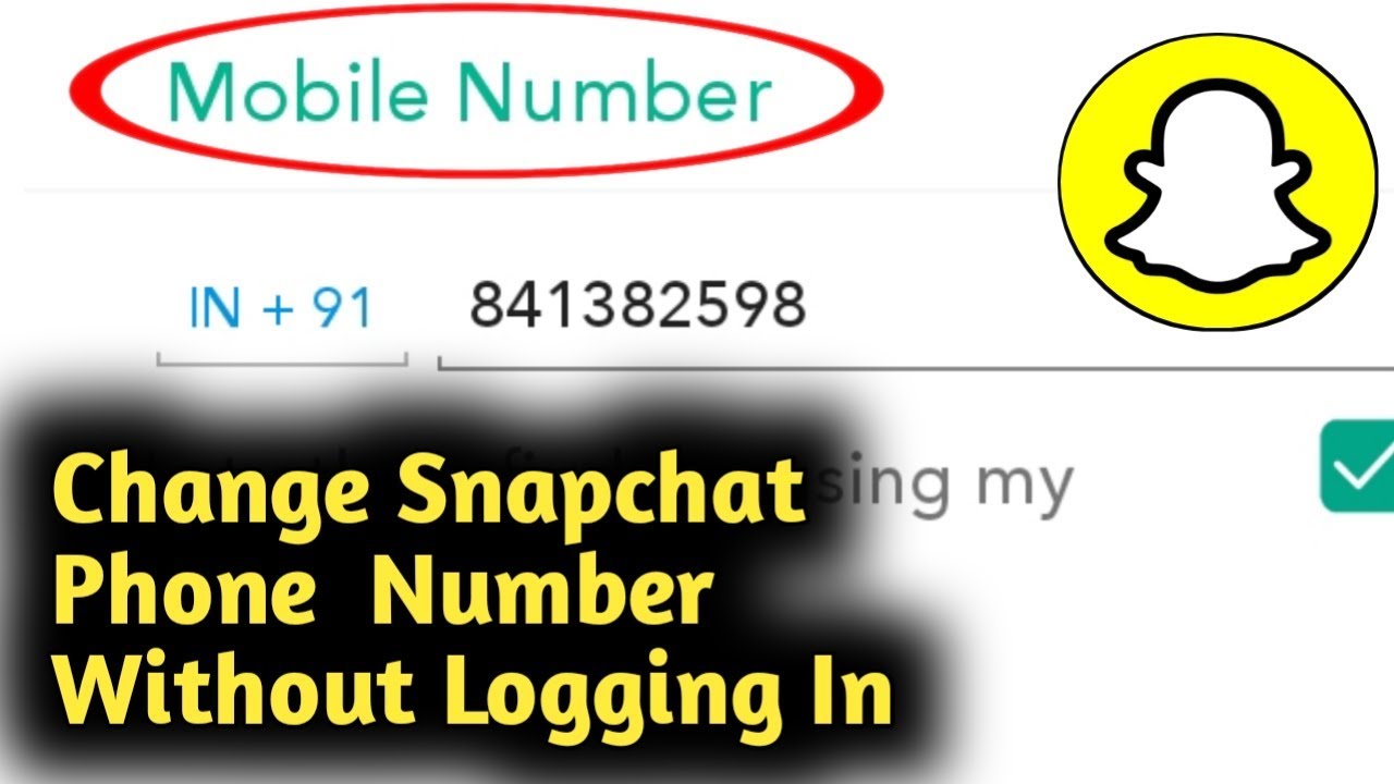 Change Snapchat Phone Number Without Logging in - YouTube