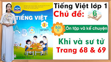 Tiếng việt lớp 1 sách chân trời sáng tạo - Chủ đề 6 - Bài 5 |kể chuyện khỉ và sư tử
