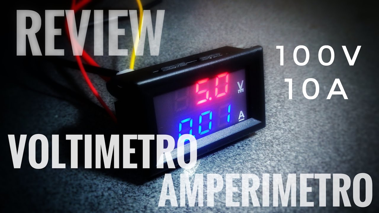 Voltimetro Amperimetro Digital De Precision 4 Digitos 0-100v 10a / 10 Amper