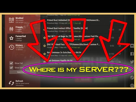 Video: Kā es varu pievienot serveri saviem iecienītākajiem Rust?