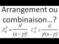 Combinaison arrangement probabilit combination arrangement probability