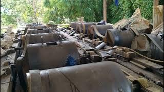 mesin glundung || proses pengolahan material emas pakai merkuri