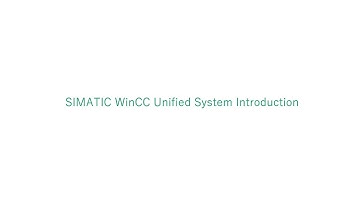 Introduction of  WinCC Unified