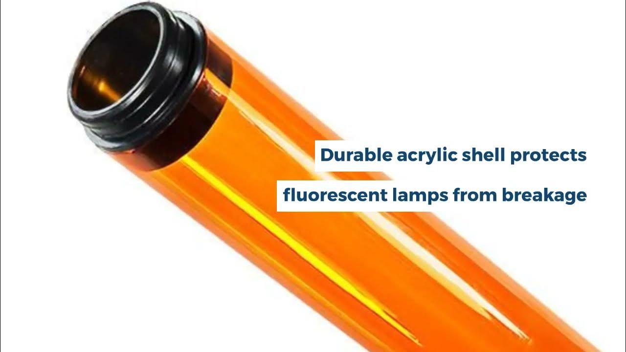 Tube Guards for Fluorescent Lighting - YouTube