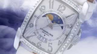 Details Stuhrling 163SW.1115P7. Stuhrling Original Women's 'Carnegie Uptown' Moon Phase White Watch Update