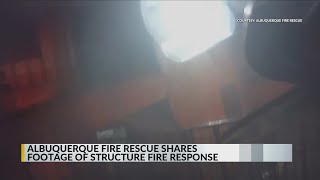 Albuquerque Fire Rescue shares footage of structure fire response