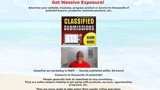 Classified Ad Submission - More Leads = Make More Money
