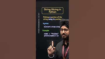 String Slicing in Python #Python #NesoAcademy #QuickConcepts