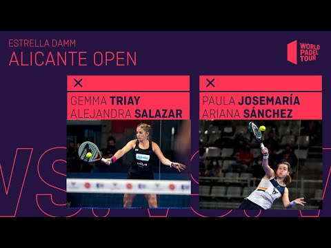 Resumen Final Femenina Triay/Salazar Vs Josemaría/Sánchez Estrella Damm Alicante Open