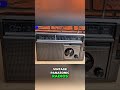 Vintage Panasonic Radio: 1980s Analog FM Reception #shorts