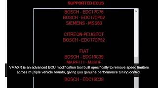Vmaxr Vmax Off Software for Speed Limiter Removal in Multiple Brands | Obd2Technology