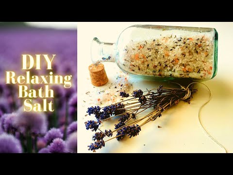 DIY Relaxing Bath Salt (Lavender essential oil)