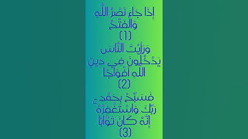 سورة النصر بصوت محمد صديق المنشاوي